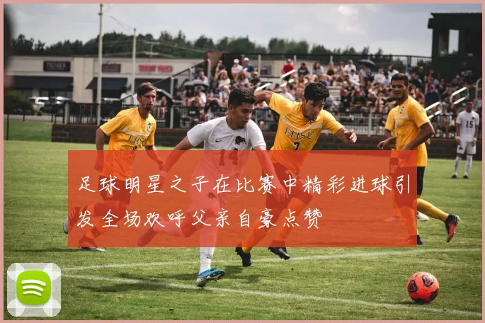 足球明星之子在比赛中精彩进球引发全场欢呼父亲自豪点赞