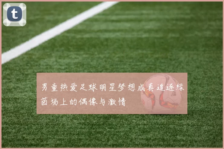 男童热爱足球明星梦想成真追逐绿茵场上的偶像与激情